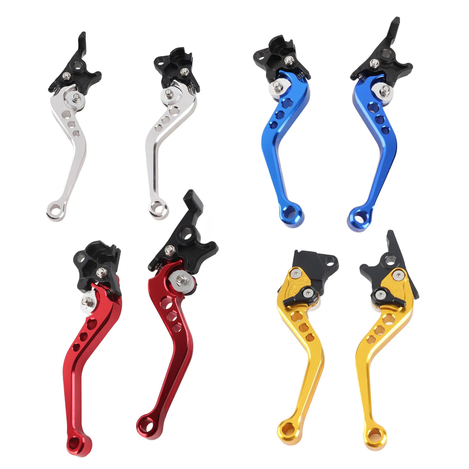 

1 Pair Durable Aluminum Alloy Motorcycle Clutch Brake Handle Drum Lever Motorcycle Modification Replacement
