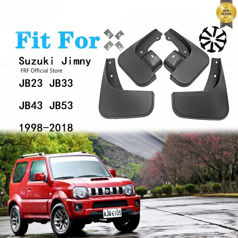 4x for Suzuki Jimny JB23 JB33 JB43 JB53 Wide Sierra 1998~2018 2009 2013 Mudguards Fender Mud Flaps Guard Splash Car Accessories