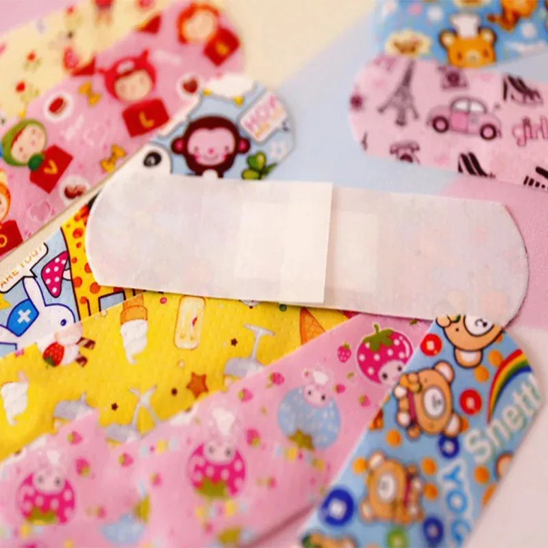 120/240/360PCS Kids Bandages Bulk Kids Cute Cartoon Bandages Flexible Adhesive Strips Medical Waterproof Breathable