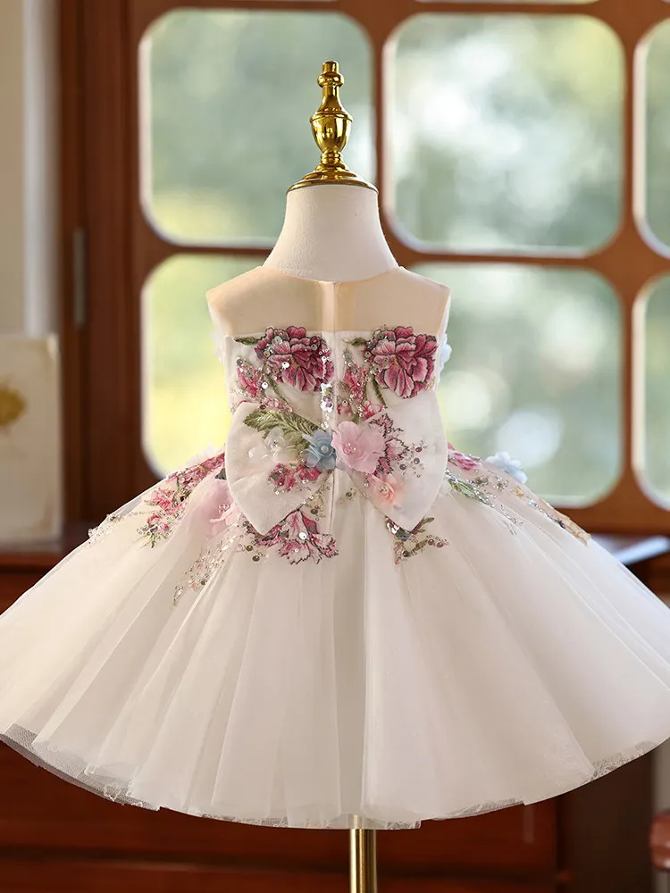 

Custom Flower Girl Dress For Wedding Birthday Party Pageant Gown Formal Kids Dresses For Little Girls Special Occasion