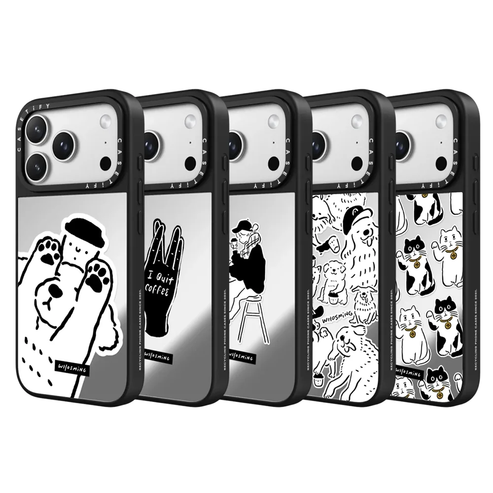 

CASETiFY WHOSMiNG Coffee Lucky Cat Art Series Phone Case for iPhone 17 16 15 14 13 Pro Max Air Plus Magnetic Protect Cover