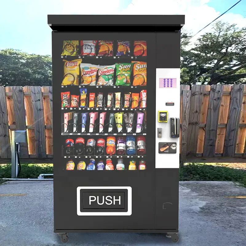 Usa Chocolate Bar French Fries Vending Machine for Foods and Drinks Automatic Water Dispensers Smart Vending Machines for Candy