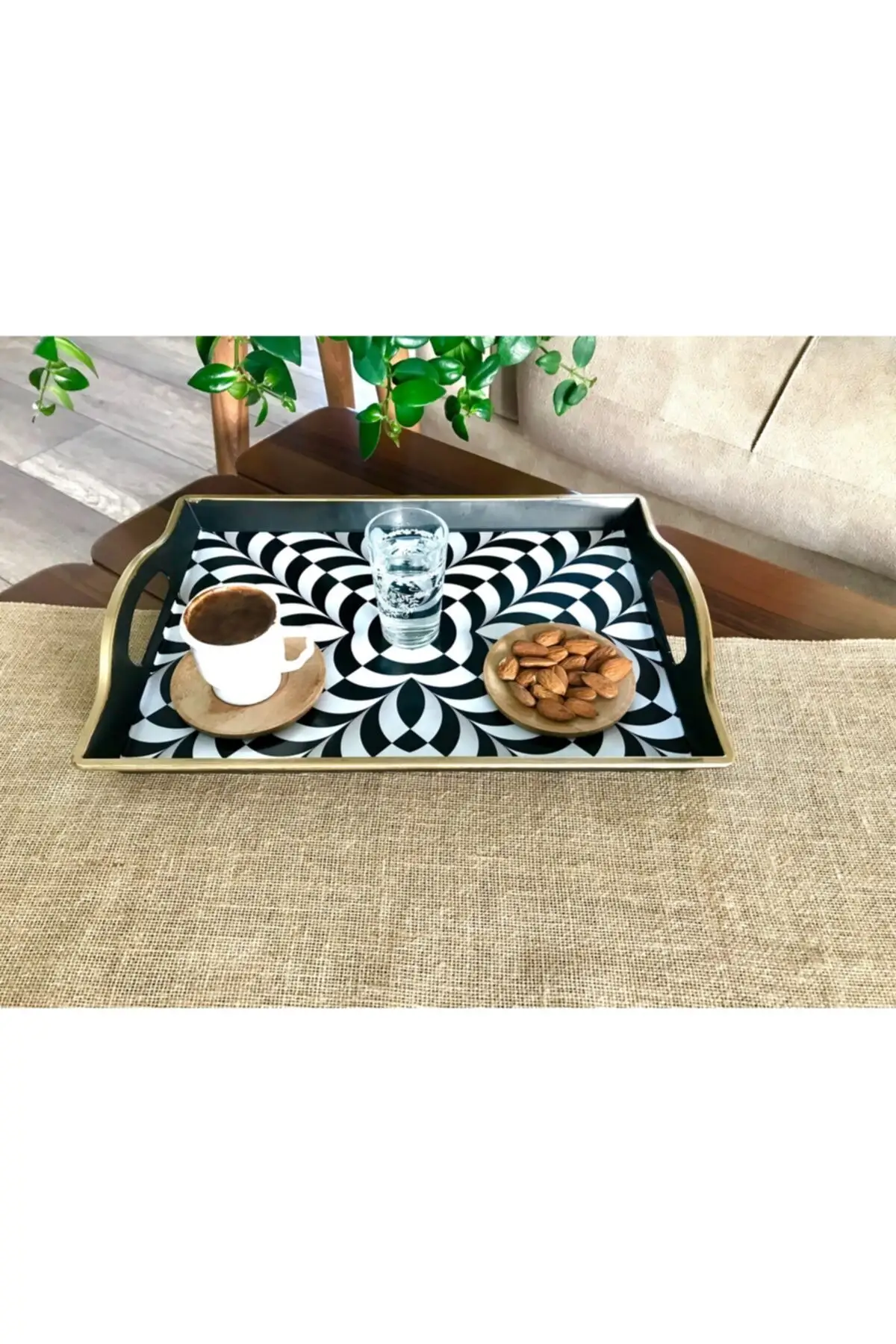 DOLBOVI 2 PCs-Luxury Rectangle Presentation Tray, big size Pattern tray-38x26x3 Cm-Intricately Model tray поднос plateau luxury