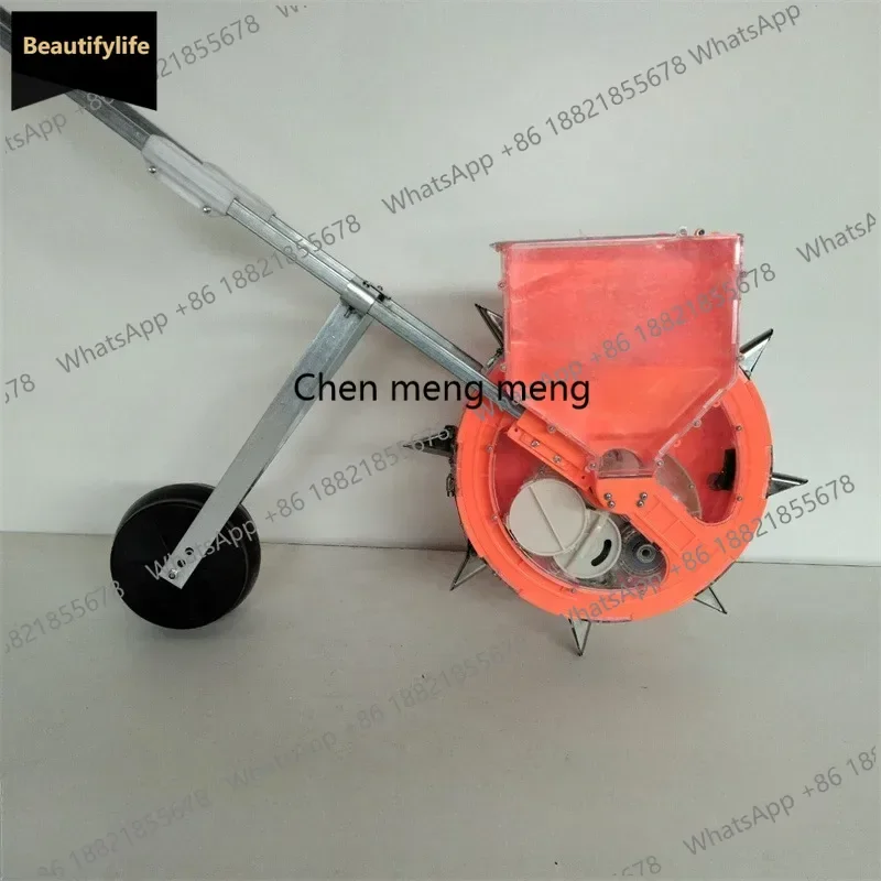 

A601 Corn single bean peanut small hand push multi function home agricultural automatic push roller wheel seeding machine