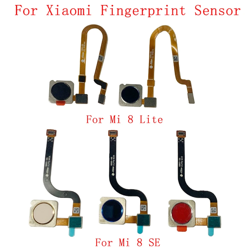 

Fingerprint Sensor Home Button Flex Cable For Xiaomi Mi 8 Lite 8 SE Pocophone F1 Touch Sensor Scanner Repair Parts