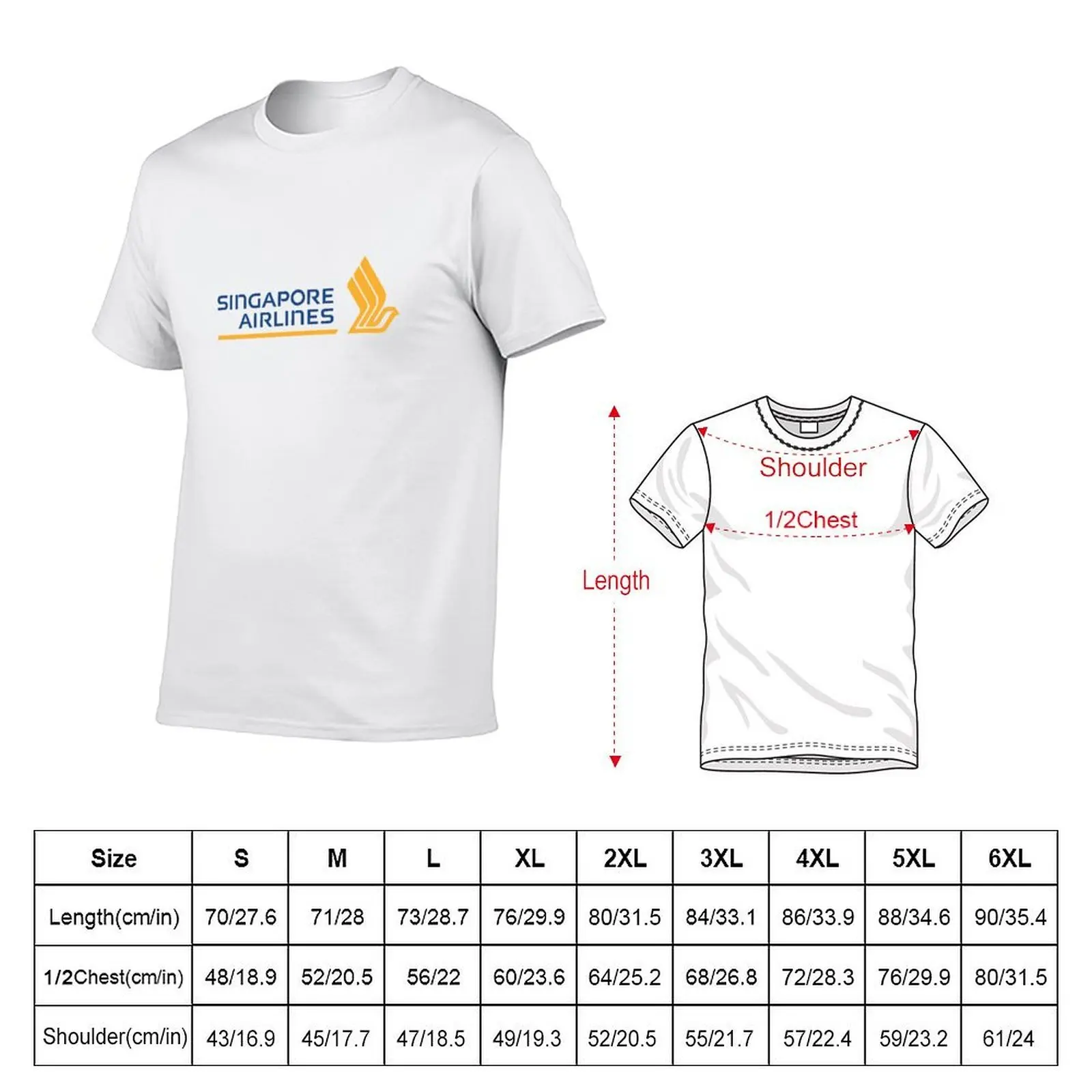 Singapore Airlines logo T-Shirt men t shirt cotton 100% man t shirts for men T-Shirt