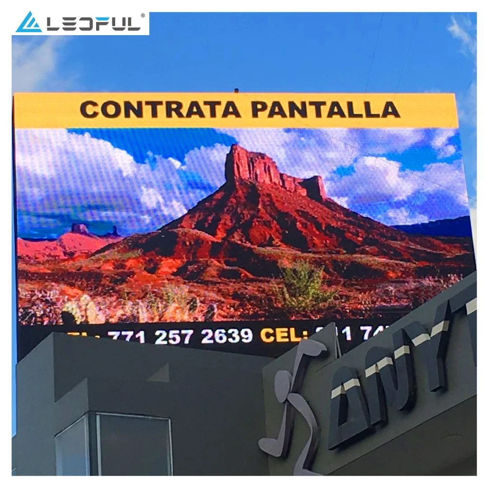 Cartello LED esterno in ferro Cartello pubblicitario a LED Schermi giganti Schermo di visualizzazione bifacciale a matrice esterna