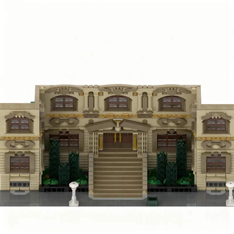 

6573pcs MOC Royal Courthouse Modular Streetscape Model Building Blocks Construction Toy Christmas Gifts DIY Creative Idea Brick