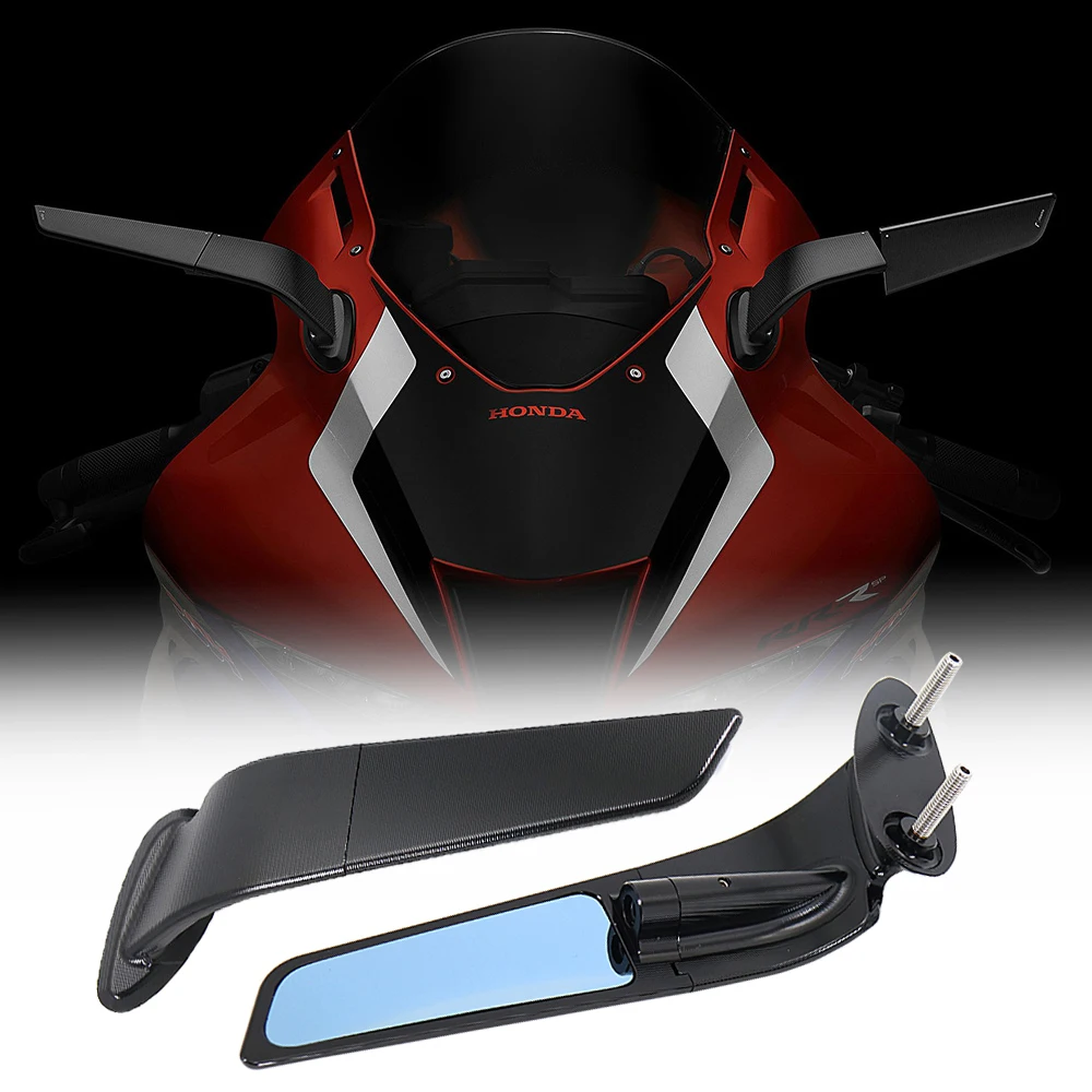 2022 2021 2020 2019 New Motorcycle CBR1000RR Mirrors Modified Wind Wing Adjustable Rotating Rearview Mirror For HONDA CBR1000RR