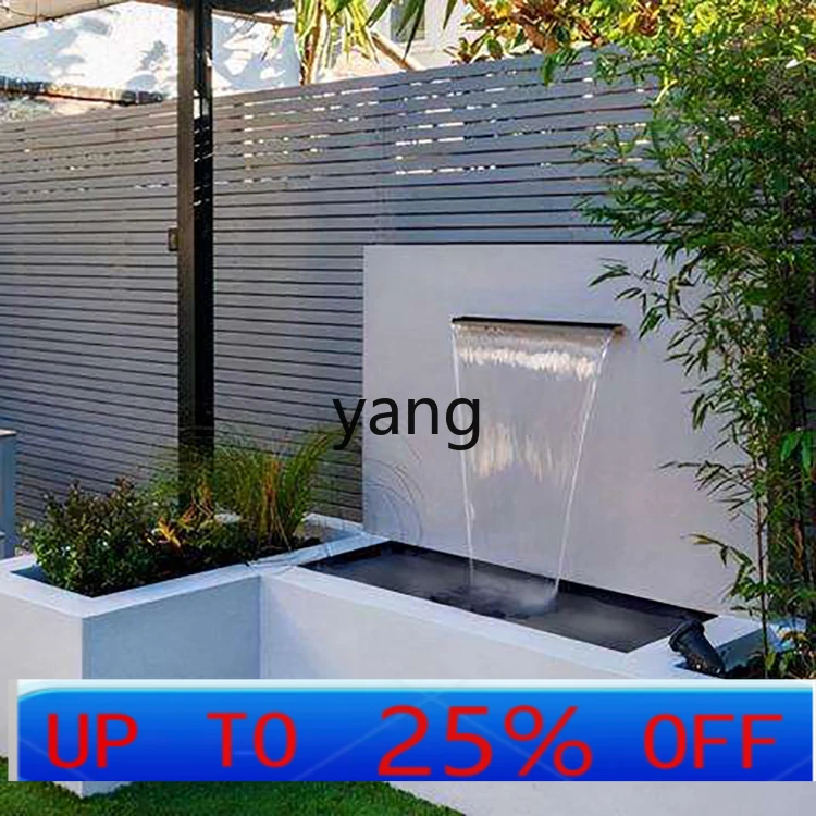

CX stainless steel flow tank water curtain wall fish pond flowing water landscaping garden