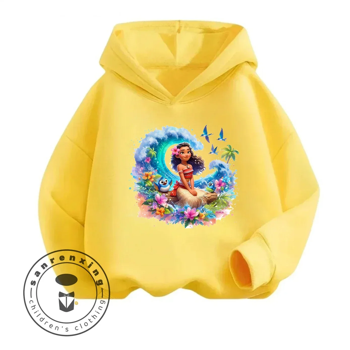 Sudadera con capucha de Moana con estampado de dabjos animados، novedad de 2026, para niños، المراهقين، niños y niñas، super
