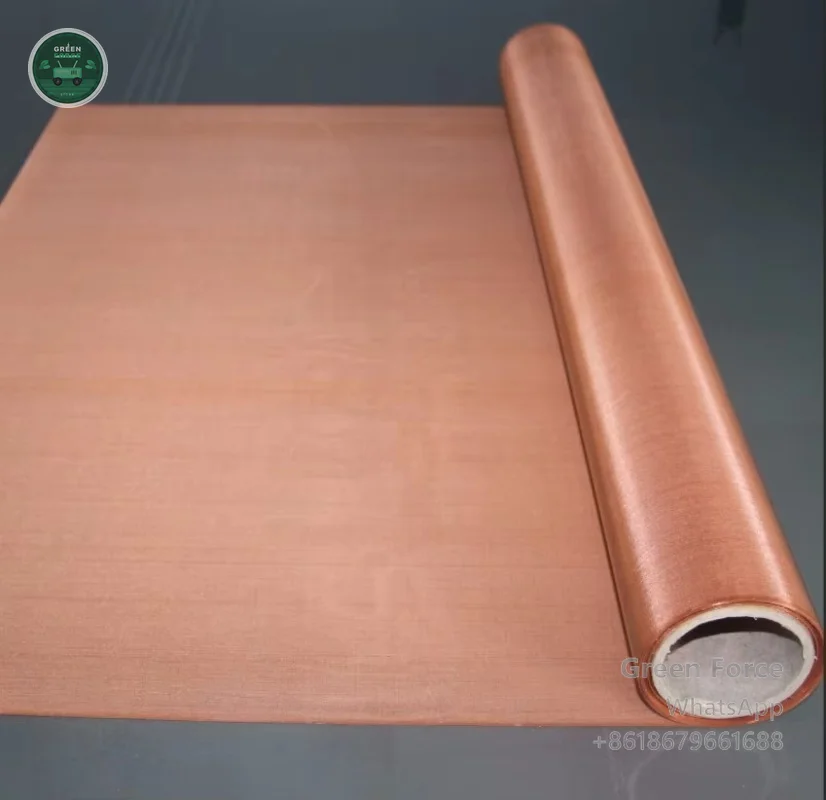 Flexible Copper Wire Mesh Fabric for Faraday Cage EMI Shielding - -Resistant Conductive Filter Material