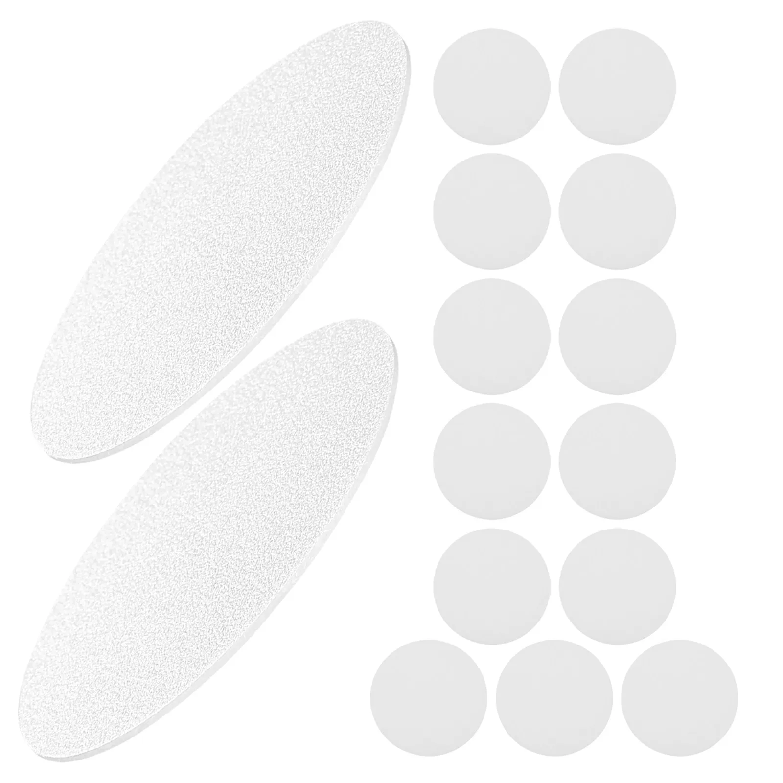 15Pcs Ceiling Light Diffuser Covers Round LED Diffuser Pc Panel Embedded Fit Anti-Glare Diffusion Film Filter Sheet Office