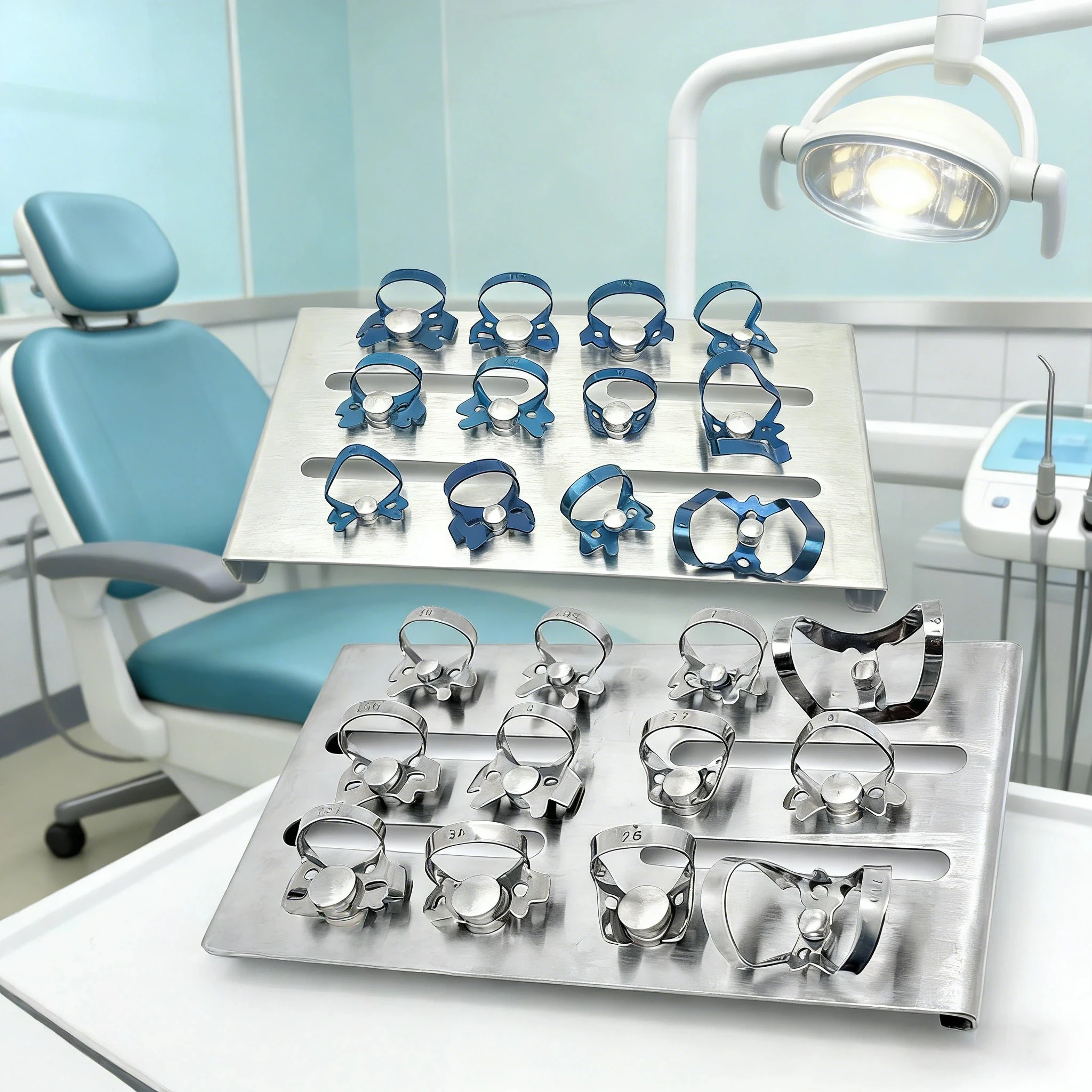 

12pcs Dental Rubber Dam Holder Dentist Rubber Dam Clamp Clip Ring Dentist Instrument Oral Care Tool