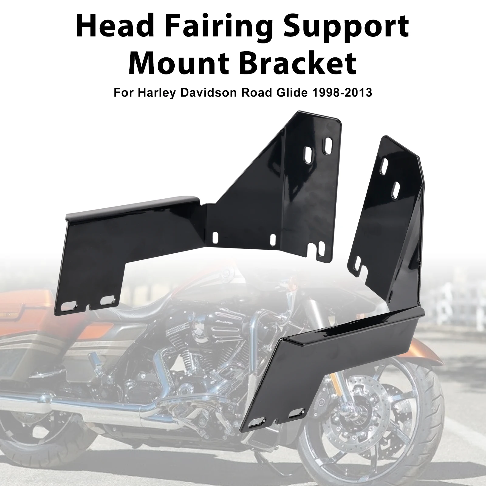Topteng Steel Head Fairing Support Mount Bracket For Road Glide 1998-2013