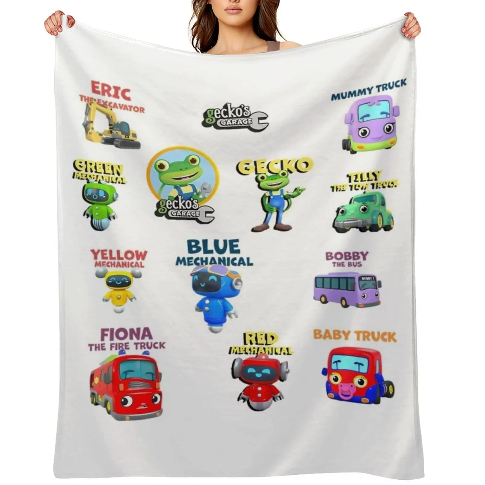 

Garage Geckos Pack 13 GECKO FOR Garage Geckos Throw Blanket Decorative Beds Sofa cosplay anime Thermal Blankets