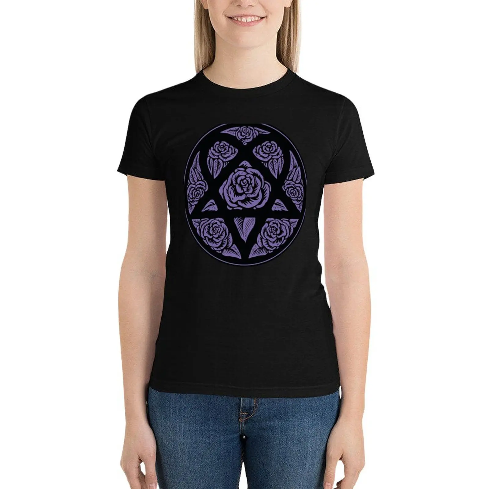 Heart agram s lila ihn Band ville Valo T-Shirt Kurzarm T-Shirt süße Kleidung Damen bekleidung