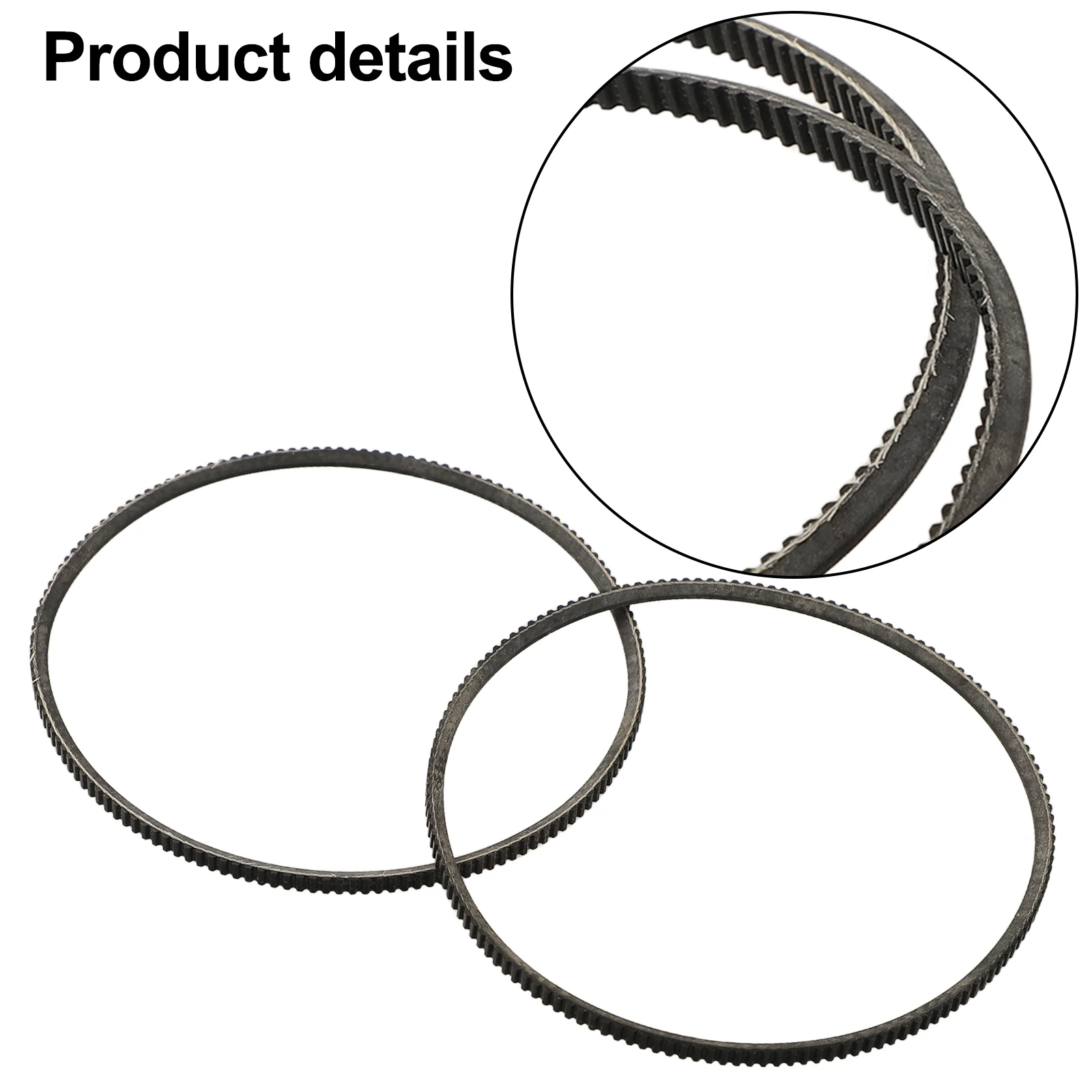 2pcs Triangle Belt  5M375 Lathe Belt For Most Bore 38MM Metal For Mini Lathe Drive Belt For WM210V Lathe Belts