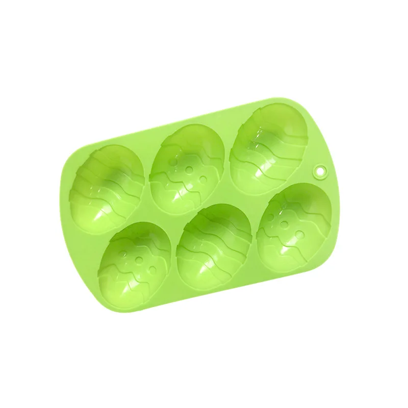 Molde de silicona para tartas de huevo de Pascua mediano 6, molde para pudín de gelatina, XG7018