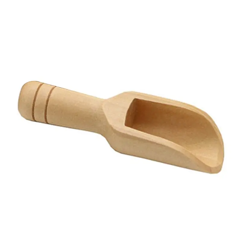 Mini Wooden Scoops Bath Salt Spoon Candy Flour Spoon Scoops Kitchen Utensils Kitchen Tool Laundry Detergent Powder Spoon