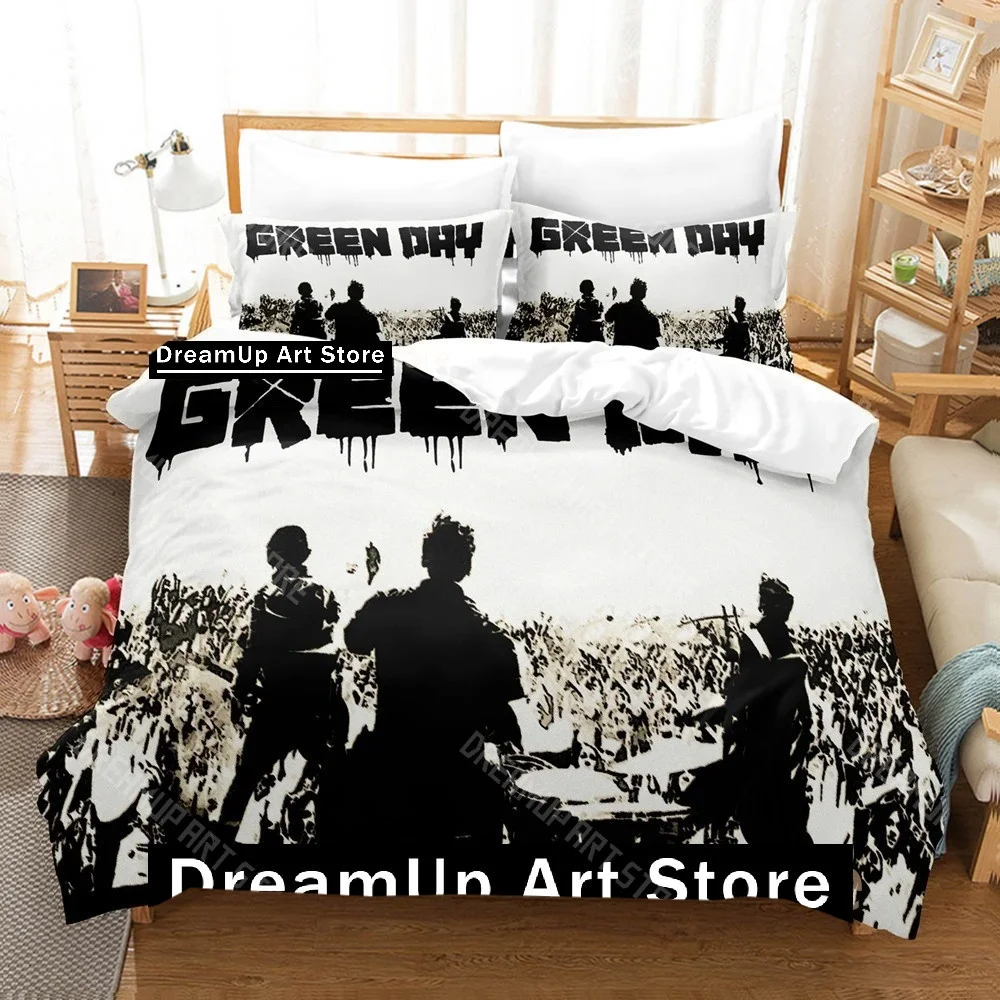 3D Printed Green Day Album Cover Bedding Set for Boys Girls Duvet Cover Pillowcase Twin Queen King Full Single Double Sizes
