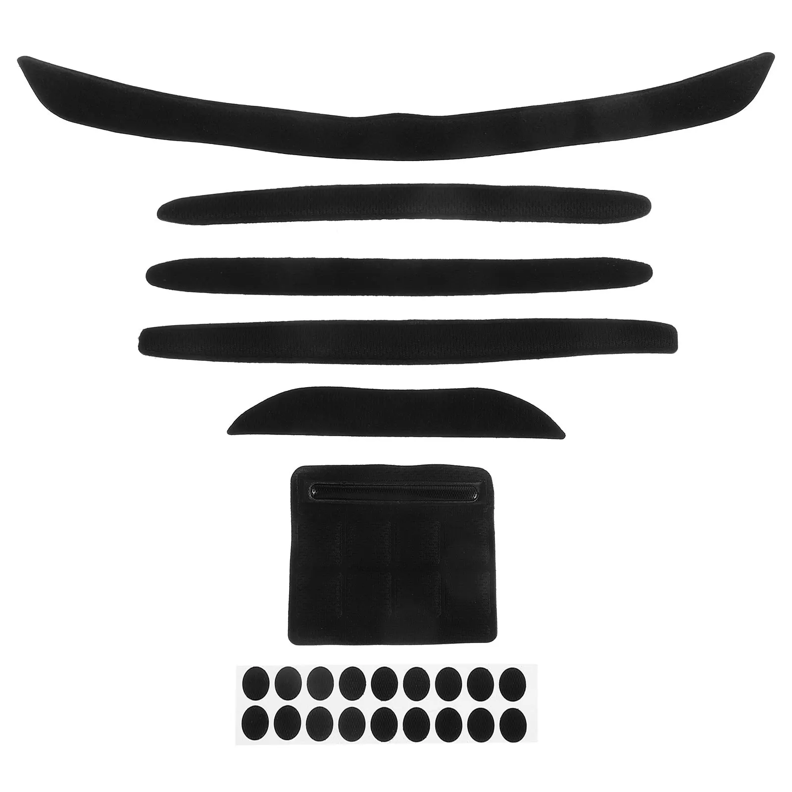 

7pcs Cycling Inner Liner Foam Padding Kit Black Sweat-Absorbing Lightweight For Mountain Road Bike Replacement Cushion