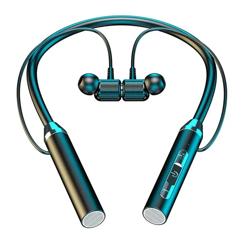 Fone Earphones Wireless Headphone Magnetic Waterproof Sport Neckband Neck-hanging TWS Earbuds Wireless Blutooth Headset with Mic