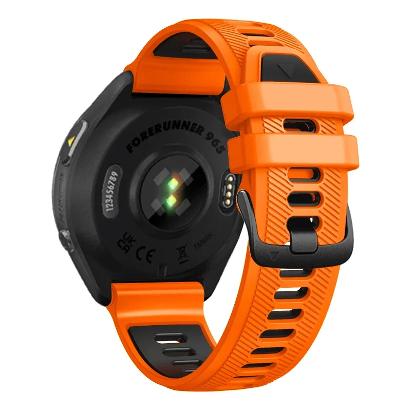 Nuovo cinturino sportivo in silicone da 22 mm per Garmin Forerunner 970 cinturino per Garmin Forerunner 965 955 Solar 945 935 cinturino