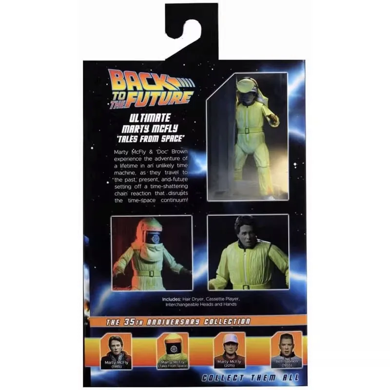 Neca 53612 contos do espaço figura de ação anime de volta para o futuro martin figuras 7-Polegada modelo ornamento presente periférico para crianças