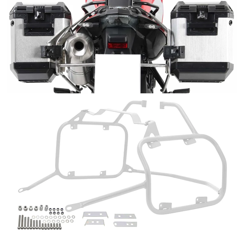 For BMW F700GS F800GS 2009-2017 F800 GS Panniers Luggage Rack Top Box Tail Trunk Holder Saddlebag Side Case Bracket Support
