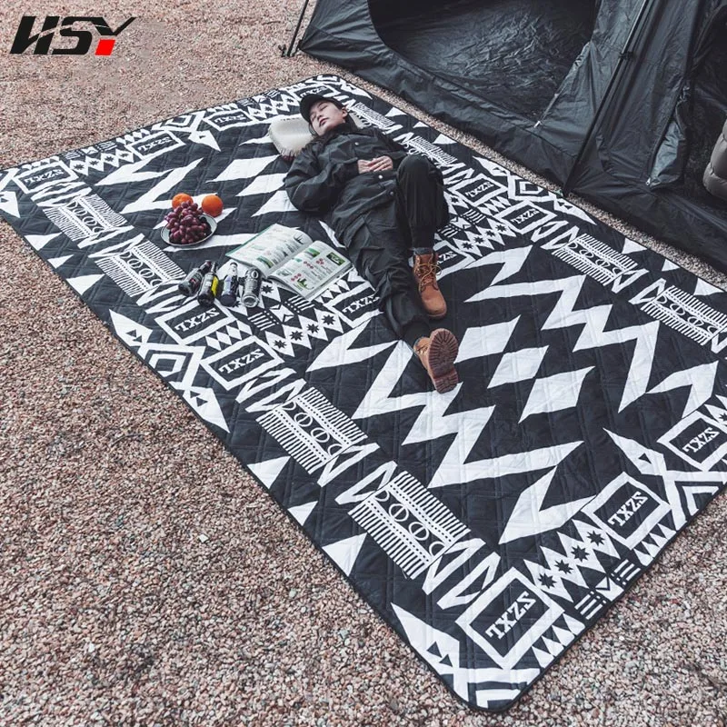 Picnic Mat Camping Hiking Outdoor Camping Beach Folding Camping Mat Thickened Waterproof Lawn Cloth Camping Equipment Mat