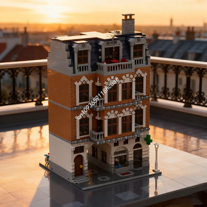 

3954pcs MOC Old Town Pharmacy Modulared Model Building Blocks Architecture Toys DIY Education Christmas Gifts Kids Birthday