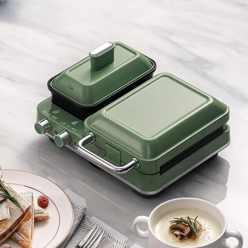 Multifunctional breakfast machine sandwich light food small household waffle makers roaster machine