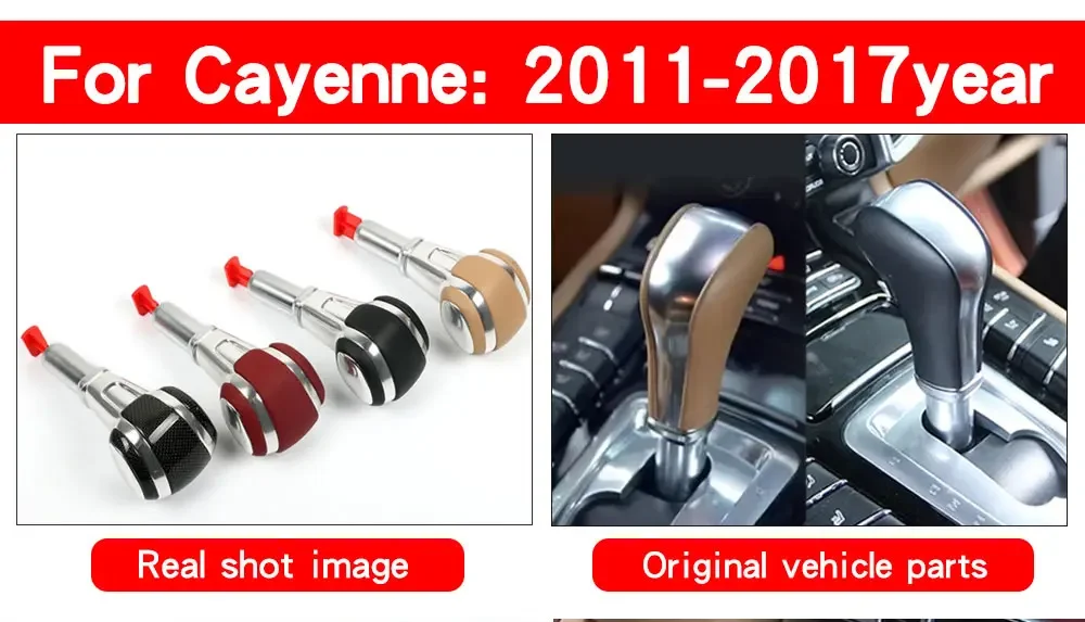 Pommeau De Levier De Vitesse Fibre De Carbone Véritable 3K Pour Porsche Cayenne 958 (2011-2017) - Design Sportif, Léger Et Résistant - 9