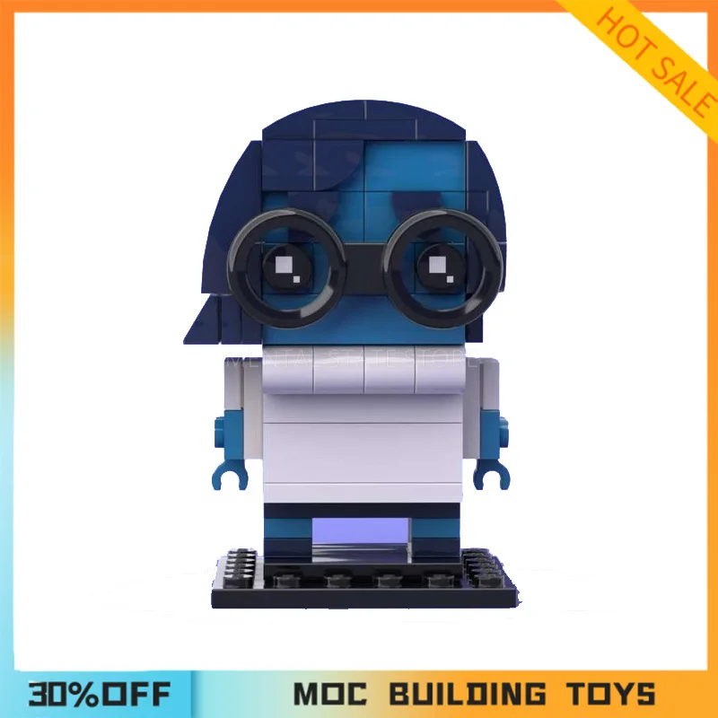 113PCS Customized MOC Sad Little People Building Blocks Technology Bricks DIY Creative Assembly Toys Holiday Gifts