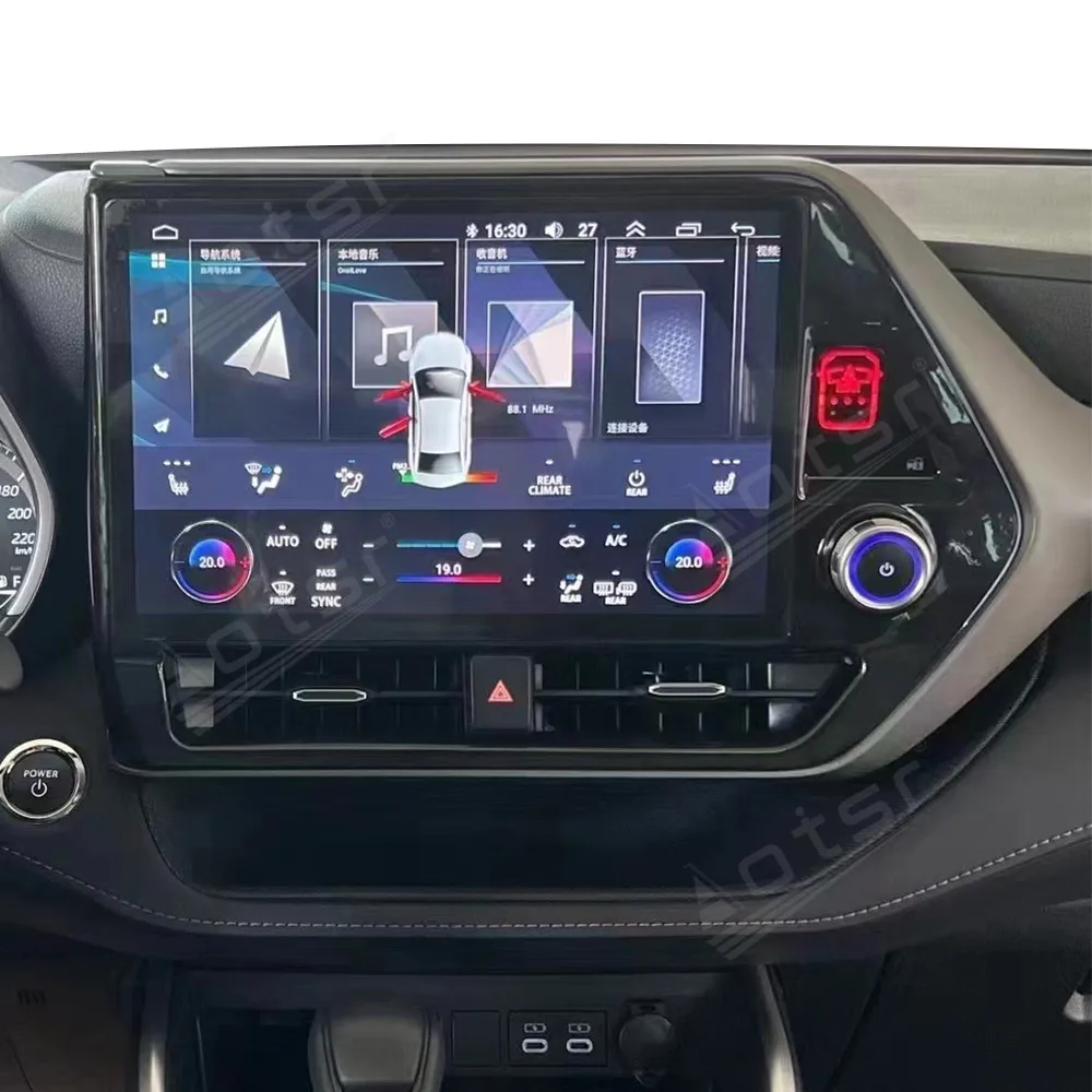 13 ''Navición 8 núcleos Carplay para Toyota Highlander Crown Kluger 2022 reproductor Multimedia Android 11 Auto GPS Navi cabeza inalámbrica