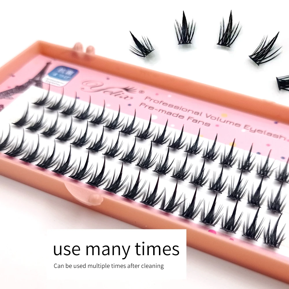 par vous-même, Kit de extensión de pestañas con pestañas superiores e inferiores y pinzas, juego de maquillaje fácil de usar, pestañas para injertar