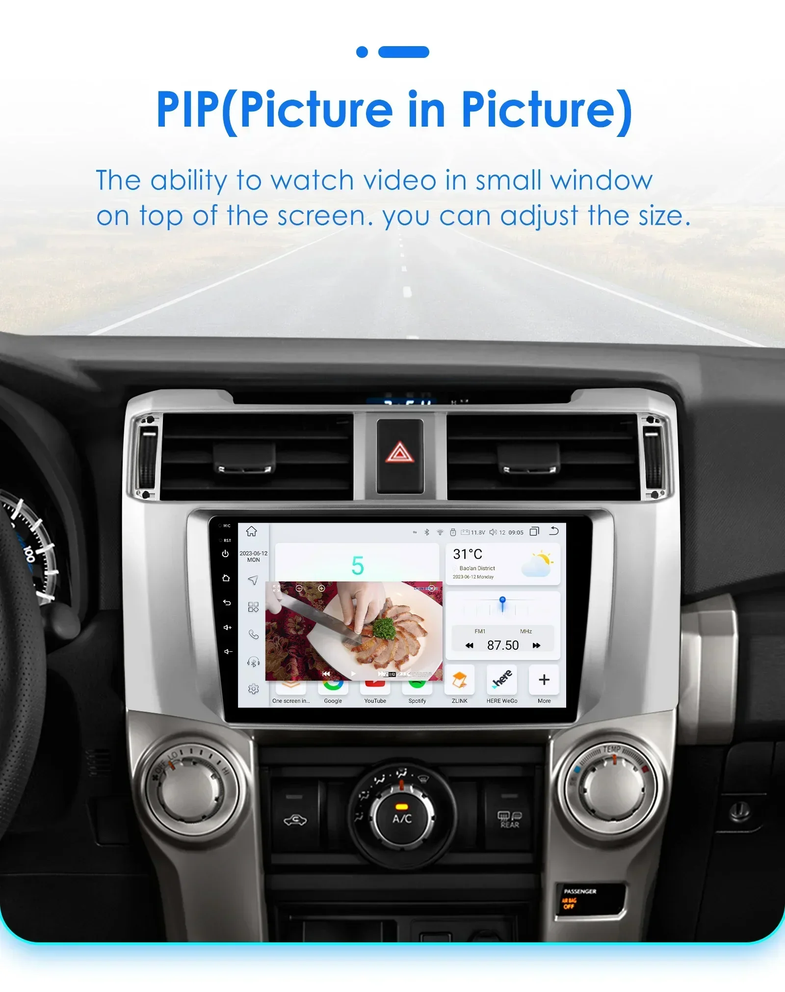 أندرويد 14 2 din راديو السيارة Autoradio مشغل وسائط متعددة لتويوتا 4 عداء 2009 2010-2019 دعم DSP IPS Obd WIFI 4G LTE SWC BT