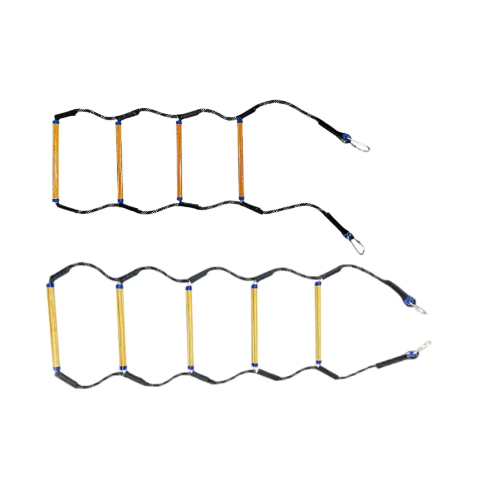 

Climbing Ladder Outdoor Ladder with Hooks Sturdy Practical Lightweight Heavy Duty for Kayaking Motorboat Dinghy Canoeing