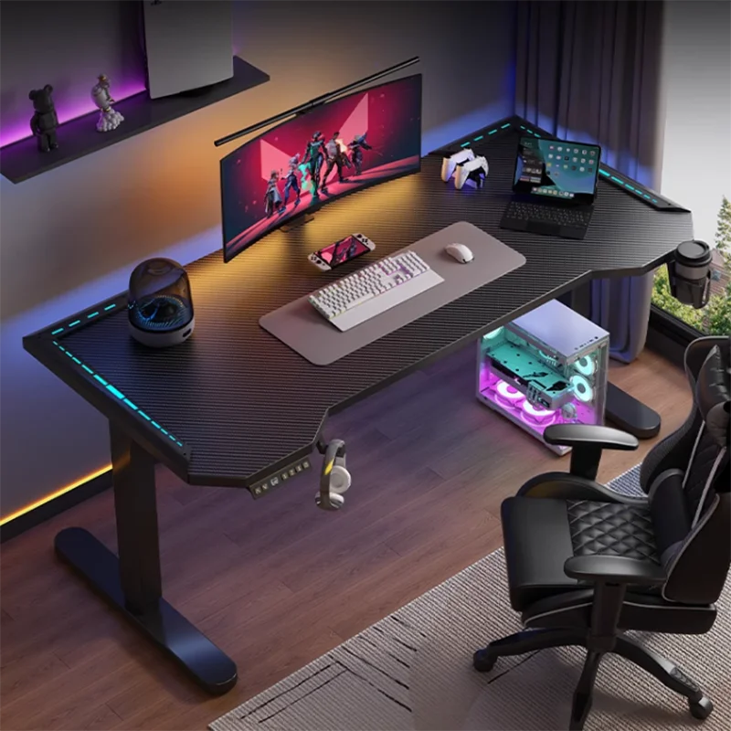 /Simple Modern Executive Desk Electric Elevate Strong Supplies Executive Desk Black Standing Mesa Para Computador Furniture