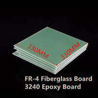 330mmx330mm Light-green FR4 Fiberglass Board 1mm 2mm 3mm ThicknessBlack 3240 Epoxy Resin Board G10 Bakelite Insulation Board