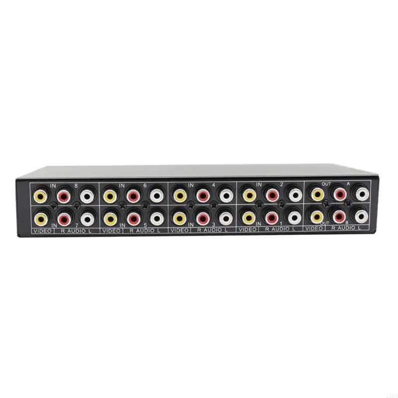  8Port 3RCA audios Video Switcher Plug Play AV Selector Box For Professional audios