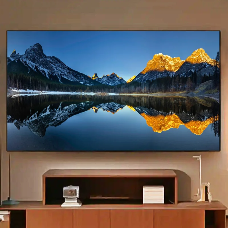 2025 ใหม่PET Star Projectionหน้าจอALR 72-150 นิ้วAnti-Lightกรอบหน้าจอที่ดีที่สุดสําหรับปกติโยนโปรเจคเตอร์โฮมเธียเตอร์