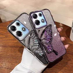 Luxury Quicksand Butterfly Case For infinix Note 30 Pro 30i VIP Glitter Cover For infinix Note30 40 pro + Smart8 7 Zero30 Case