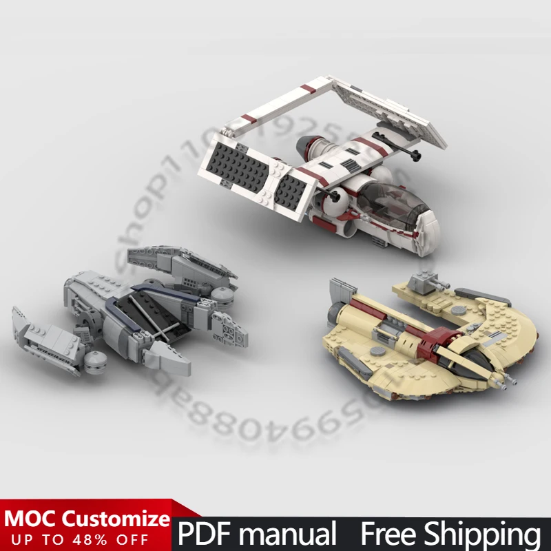 

Конструктор «Звездолет-Охотник» (1505 деталей), модель космического корабля, модульная сборка, простой дизайн, для детей, DIY, подарок для мальчика