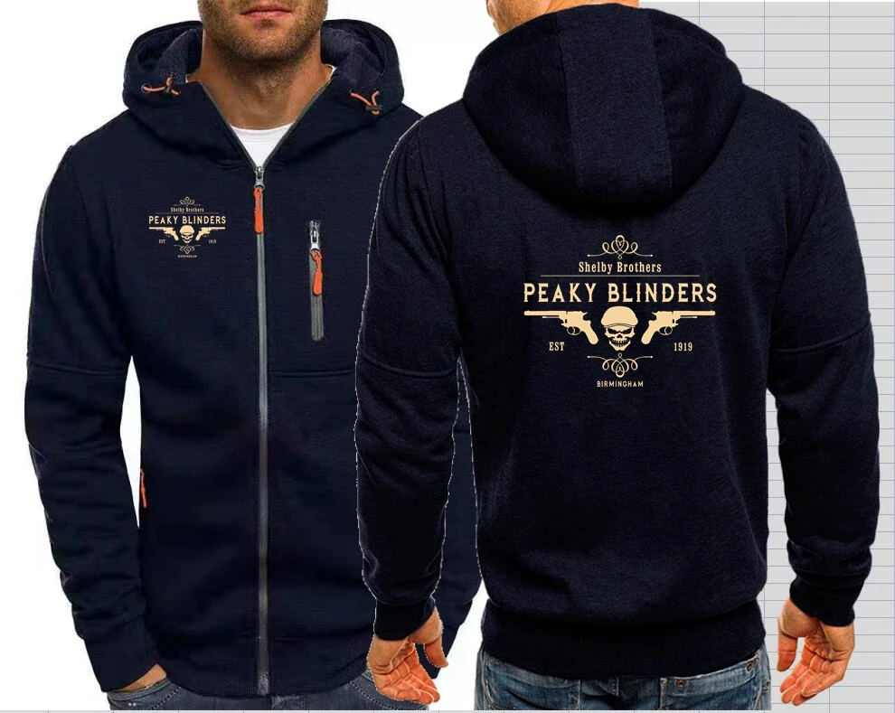 Peaky Blinders Jackets Hooded Coats Shelby Brothers Jacket Mens Clothing Outerwear  Novelty Zipper Sweatshirts Male Fashion  030