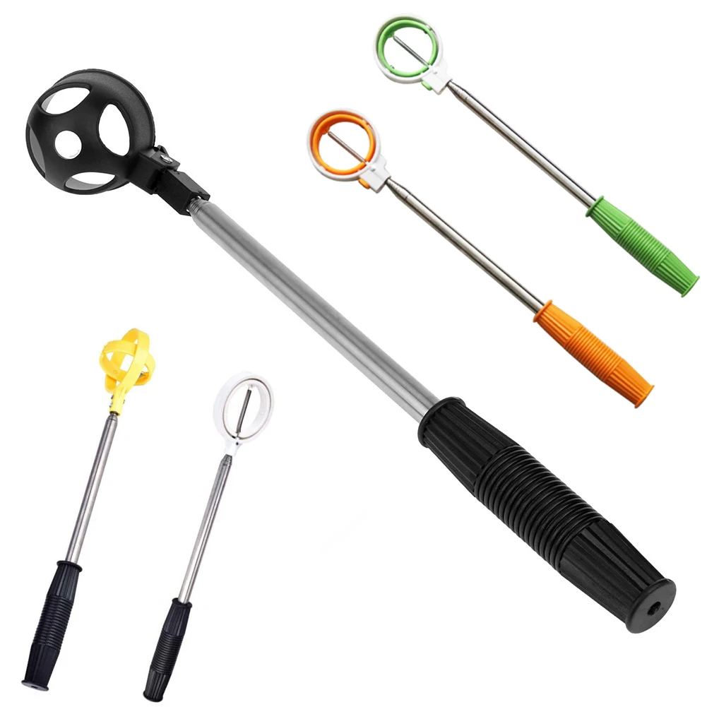 Golf Ball Retriever 8 Sections Stainless Steel Telescopic Ball Picker Pick Up Grabber Extandable Golf Training Aids for Water