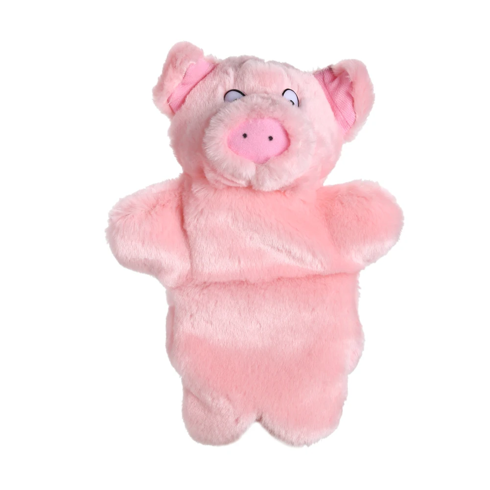 Mooie roze varken handpop baby kinderen kind educatieve zachte pop knuffel