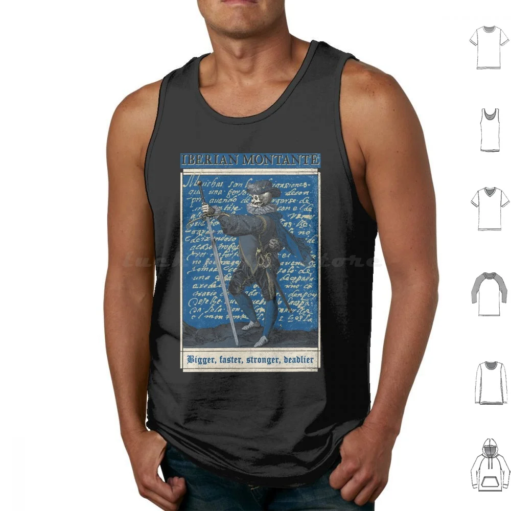 Iberian Montante Azul Tank Tops Vest Sleeveless Hema Upright Sword Recorded Engraving Godinho