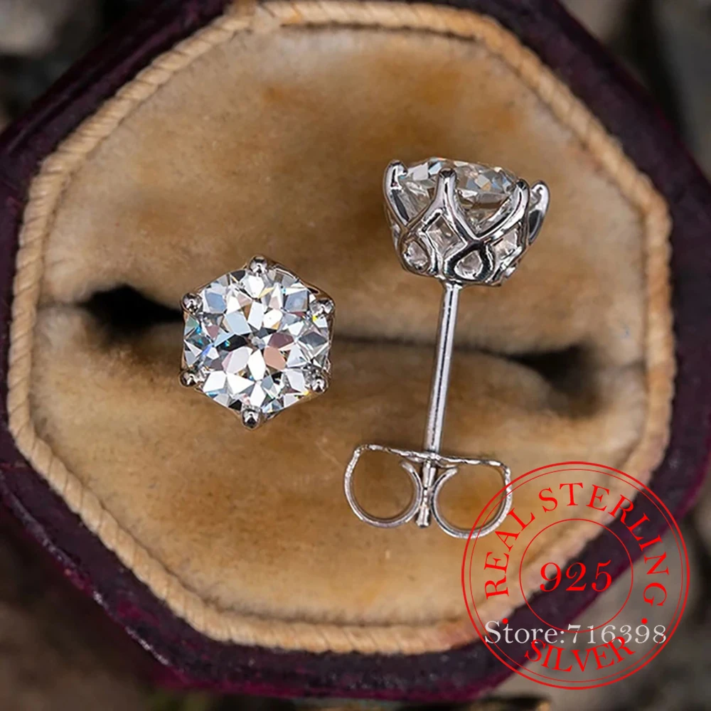 

Женские серьги-кольца из серебра 100% пробы, 0,5-1 карат